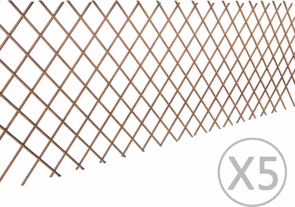 Maison Exclusive - Recinzione in vimini, 5 pezzi, 180x90 cm