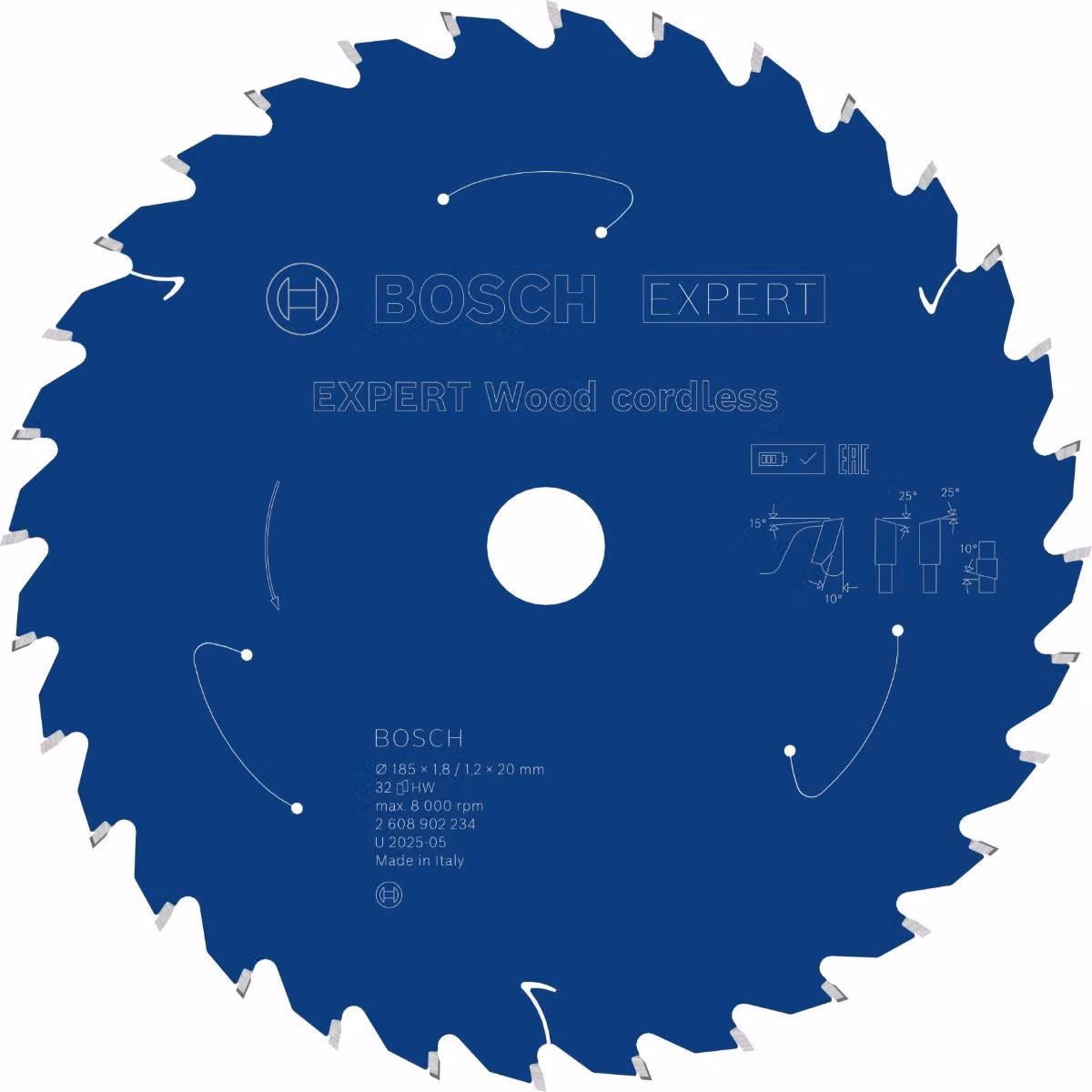 Lama circolare Bosch EXPERT Wood, 185x1,8x20 mm, Z32