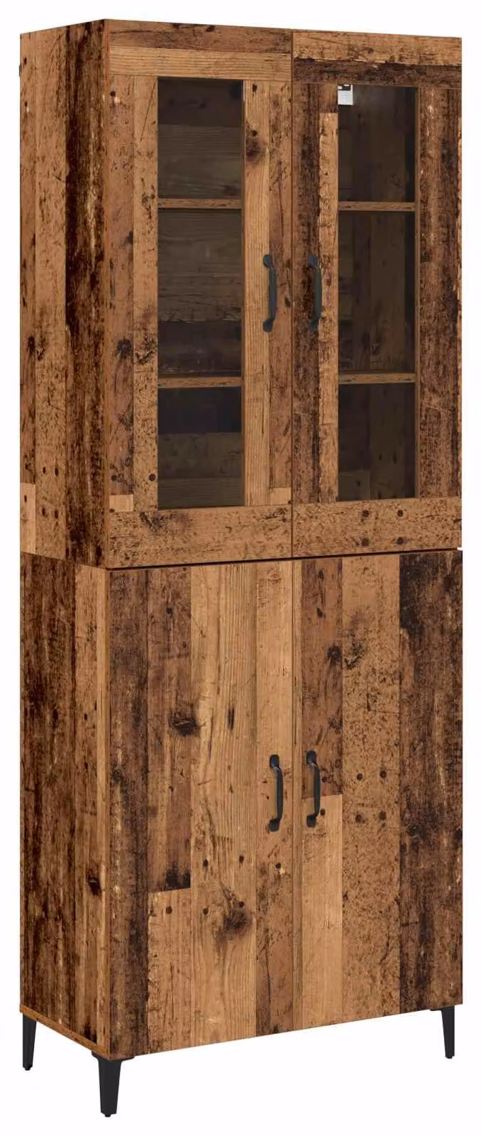 Credenza 2 pcs Legno vecchio Legno multistrato