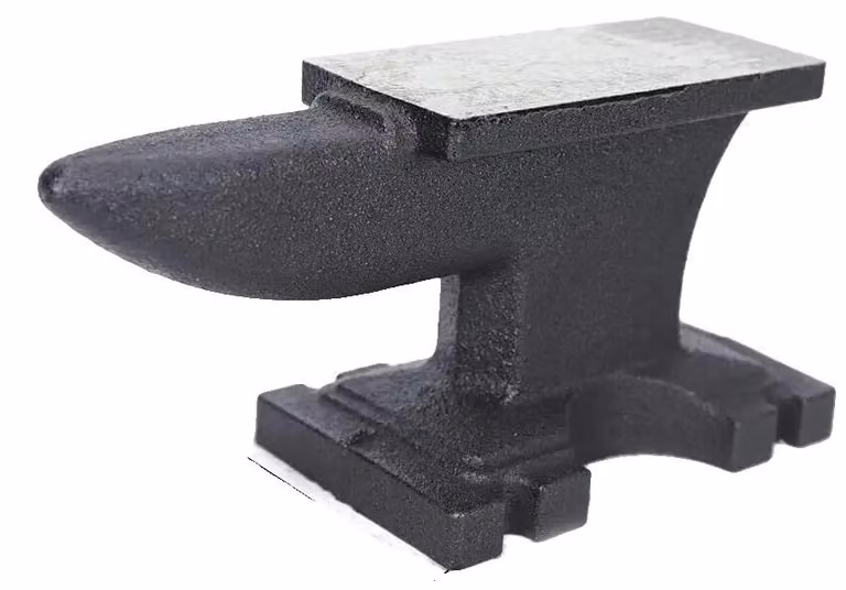 Incudine in ghisa, per carichi pesanti, versatile utensile per la lavorazione dei metalli, colore nero