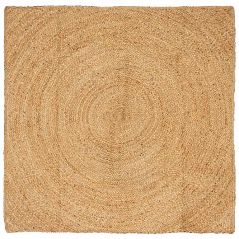 vidaXL Tappeti per area Naturale 120 x 120 cm Juta