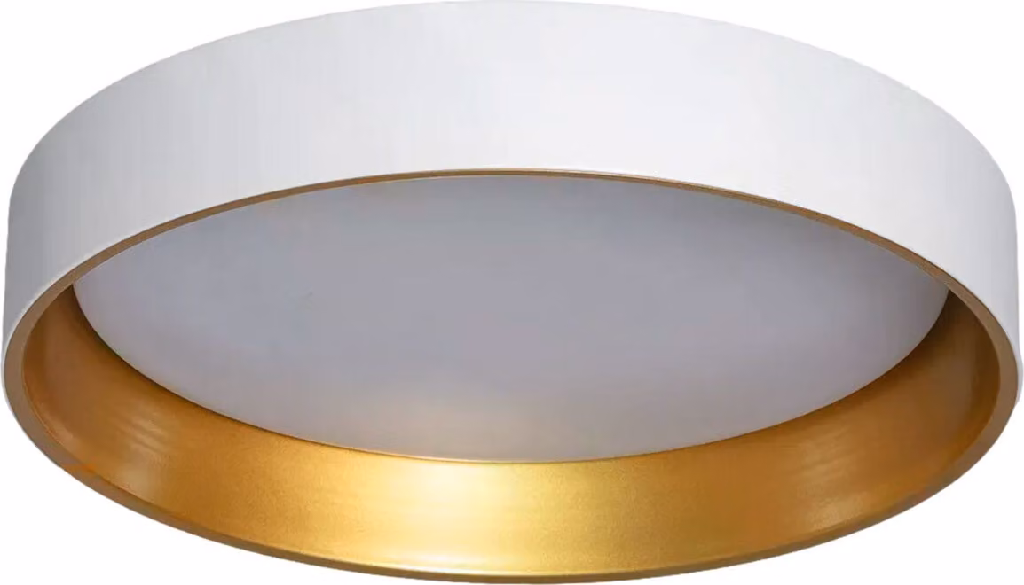 Plafone LED rotondo Royal bianco e oro 21W Tonalità di bianco 2100 lm metallo dim.: 10x45x45 cm IP20 Abruzzo