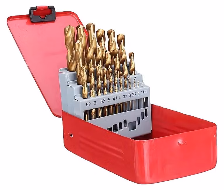 Set di punte a gradini, acciaio rapido, uso versatile, 25 pezzi