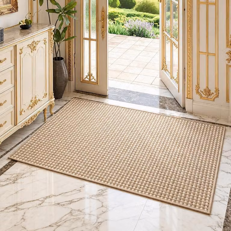 Tappetino antiscivolo per interni, color marrone, 80x100 cm, ideale per la cucina