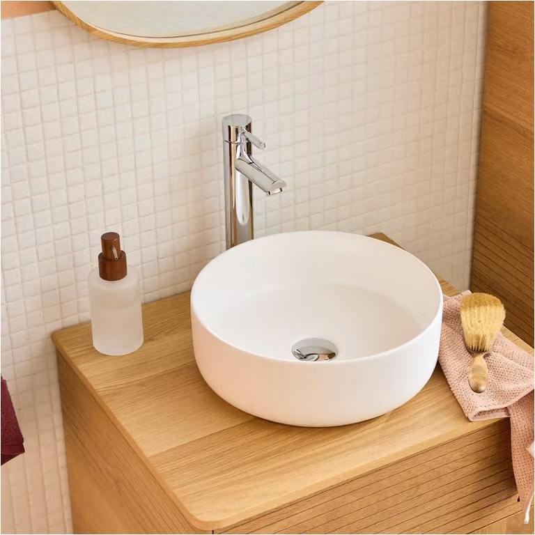 Lavabo da appoggio tondo 36 x 36 cm DIEGO