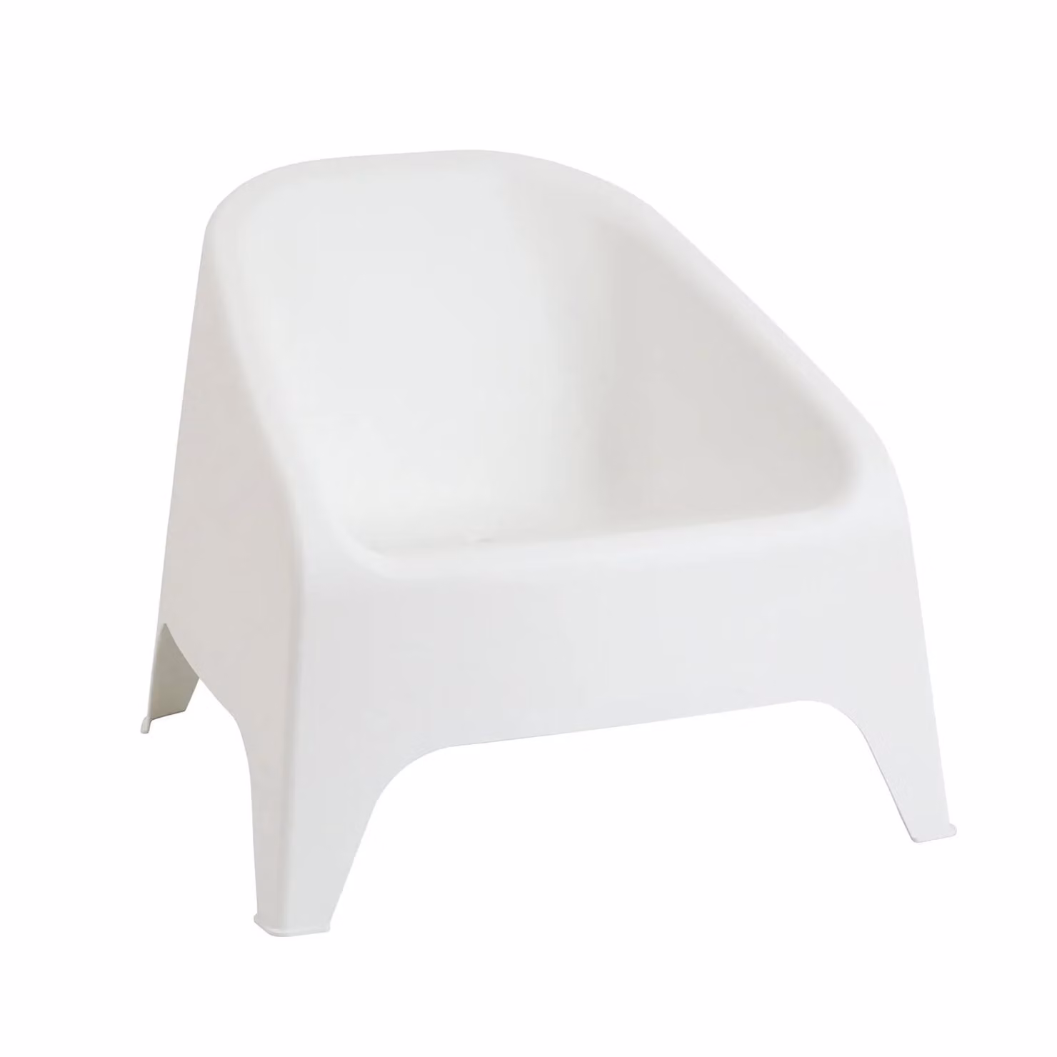 Poltrona Matera Toomax Bianca in Plastica per Soggiorno o Esterno H: 67 cm, L: 75,5 cm, P: 78,5 cm – 1