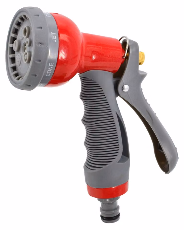 AW Tools - Pistola a spruzzo con tubo flessibile, plastica ABS AW1578 (taglia unica) (grigio/rosso)
