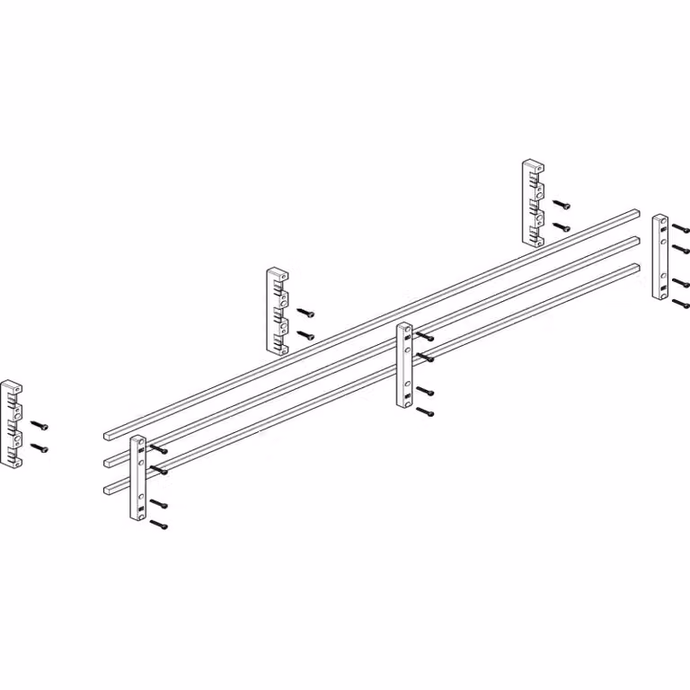 Modulo sbarra collettrice ABN 4FB/2RE 60 mm con CU 12x10 mm, a 3 poli, EBM 70 mm MTSC42733