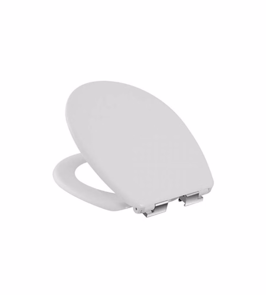 Copriwater Universale Soft Close Bianco Polipropilene