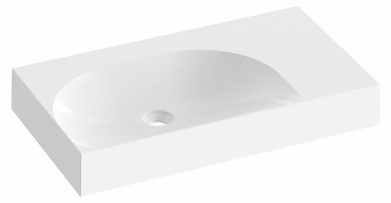 Lavabo per mobile RAVAK Lite marmo bianco 80 mm XJXP1380001