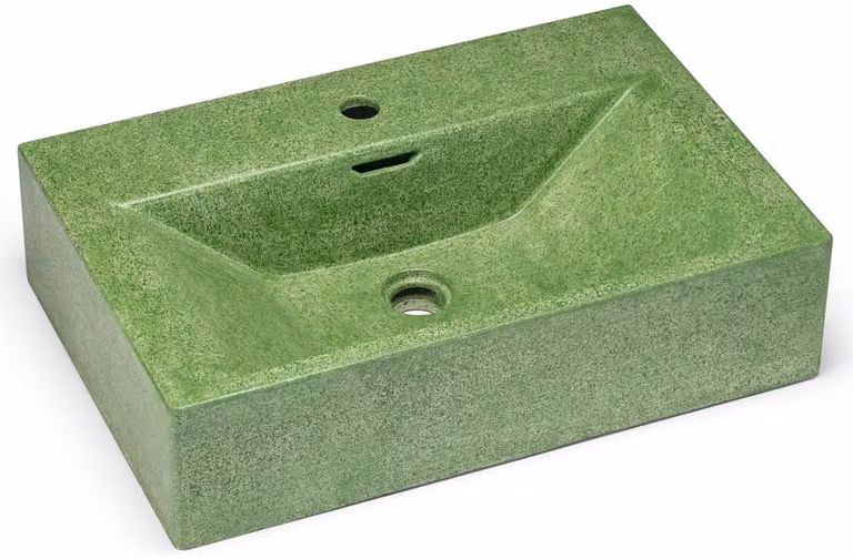 Casa Padrino lavabo in cemento verde opaco 60 cm