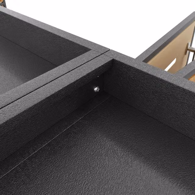 Contenitore per bidoni della spazzatura ¨C Minimal ¨C 4 posti 120-240L con tetto per piante