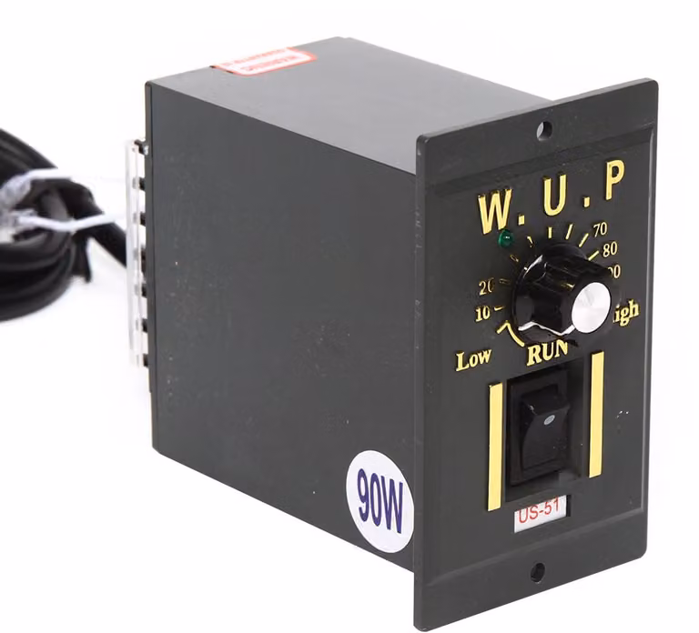 Motore a induzione, riduttore, 90W - 220V AC, con regolatore di velocità - Azionamento industriale compatto