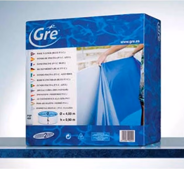 Liner Blu per Piscina Tonda Gre in PVC, Ø 5,50 m x H 1,32 m