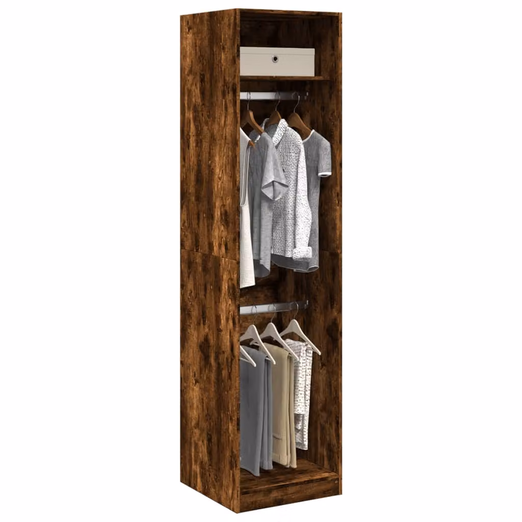 Armadio a muro vidaXL in legno Rovere Fumo, L: 50 cm, P: 50 cm, H: 200 cm – 1