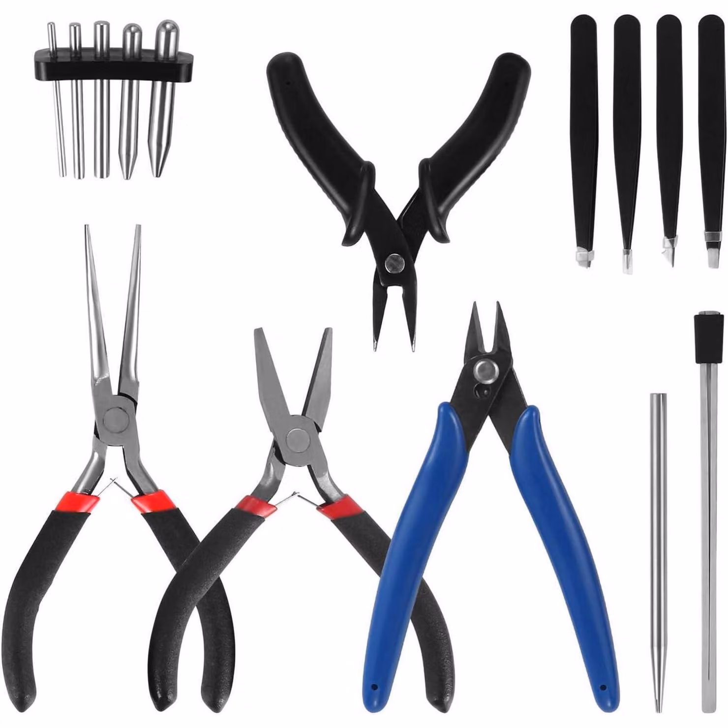 Set di 15 utensili in metallo per puzzle, strumenti di supporto per la piegatura, ideali per il modellismo, realizzati in acciaio inossidabile