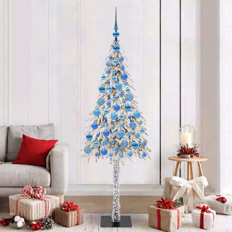 vidaXL Albero di Natale con 300 LED Bianco 180 cm PE e Acciaio