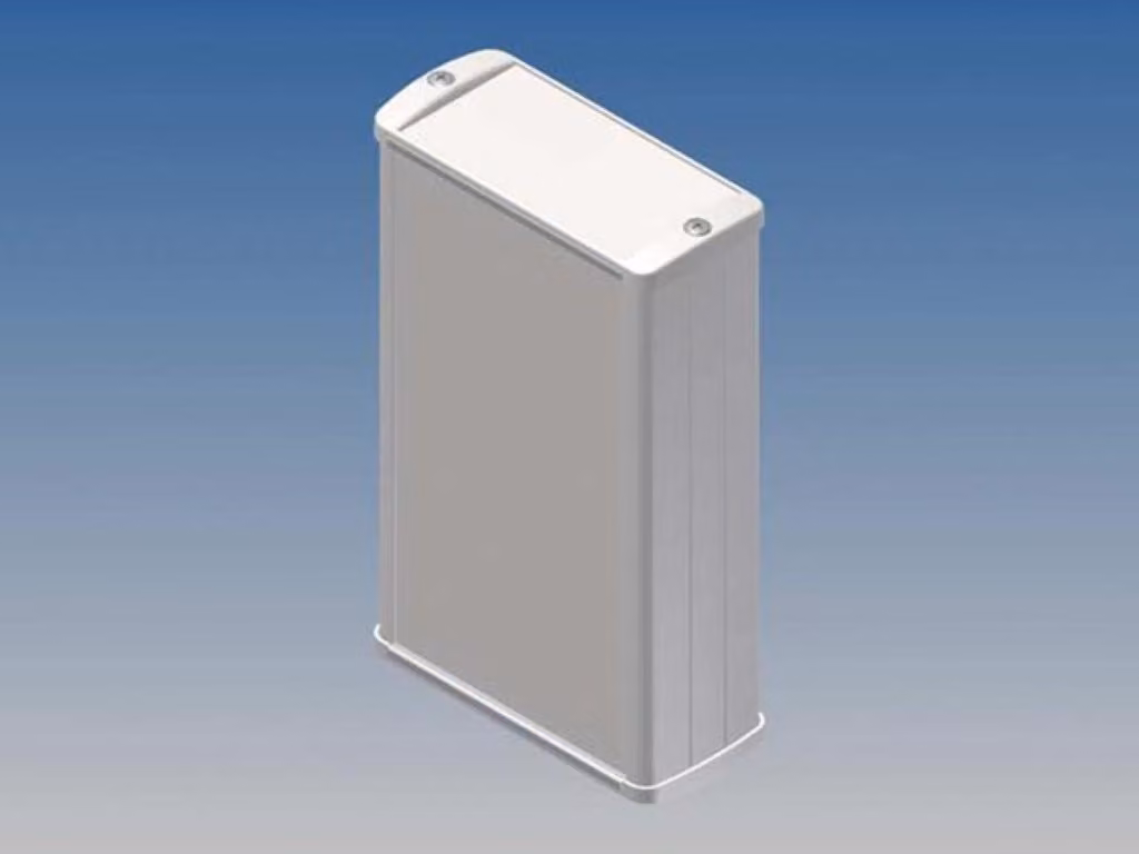 Alloggiamento in alluminio - colore bianco - 145 x 85,8 x 36,9 mm