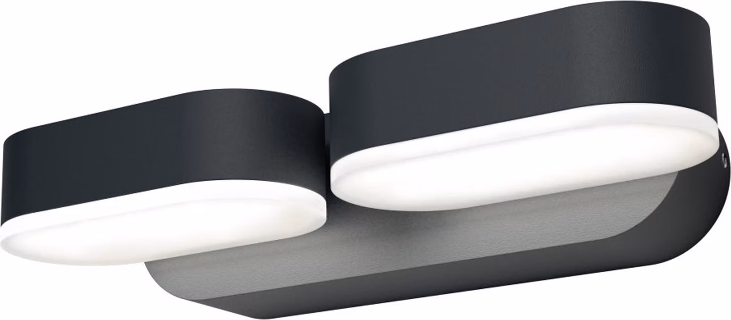 LEDVANCE Lampada da parete e soffitto a LED, apparecchio per applicazioni esterne, bianco caldo, 100,0 mm x 230,0 mm x 54,0 mm, ENDURA STYLE MINI SPOT