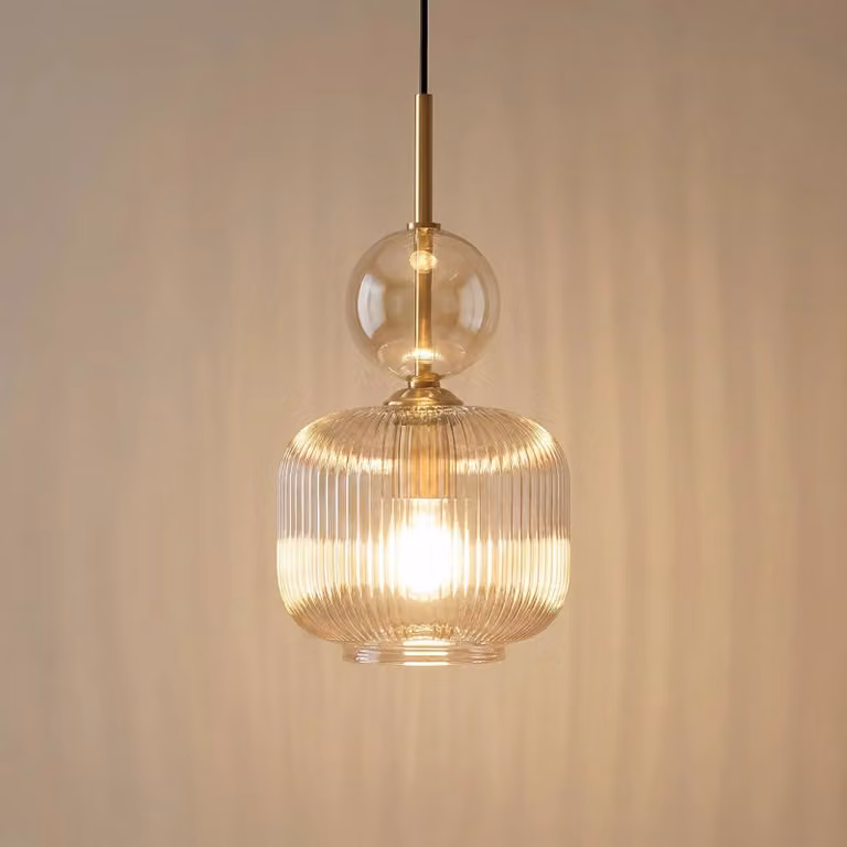 Lampada a sospensione Sophia TK Lighting, dimmerabile, Alluminio / Grigio / Zincato, Soggiorno / Sala da pranzo, Vetro, Moderno, Lampada a sospensione