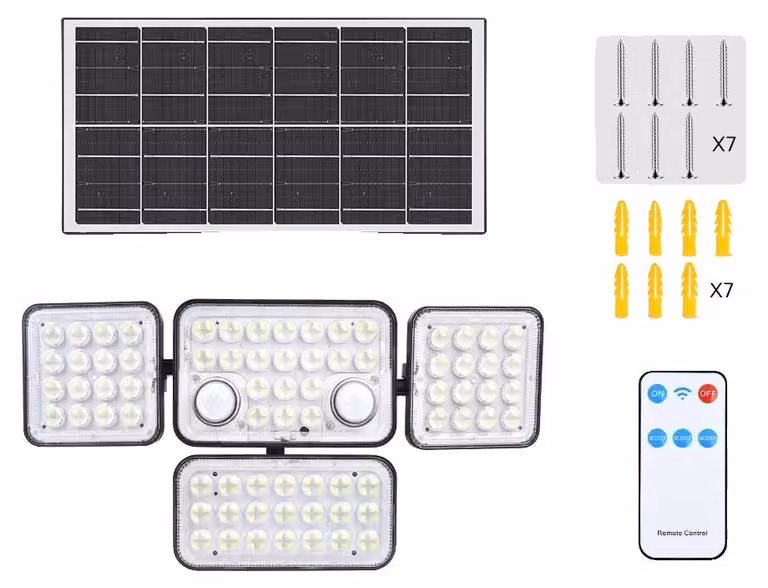Illuminazione solare, sensore di movimento, struttura impermeabile, 292 LED