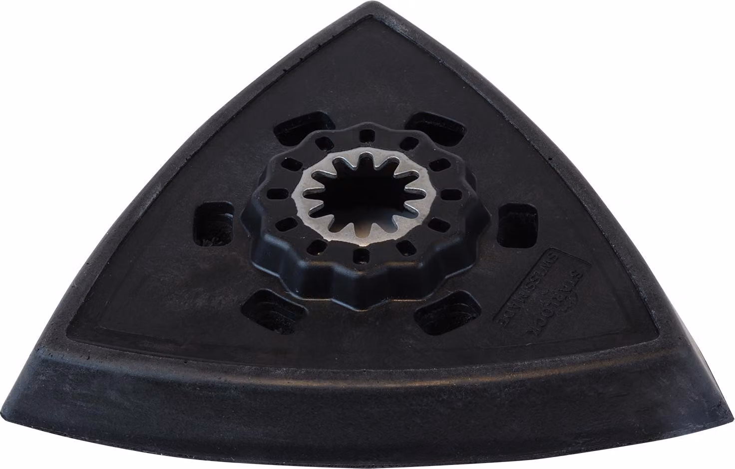 Platorello multiutensile triangolo 93 mm Starlock perforato - al pezzo