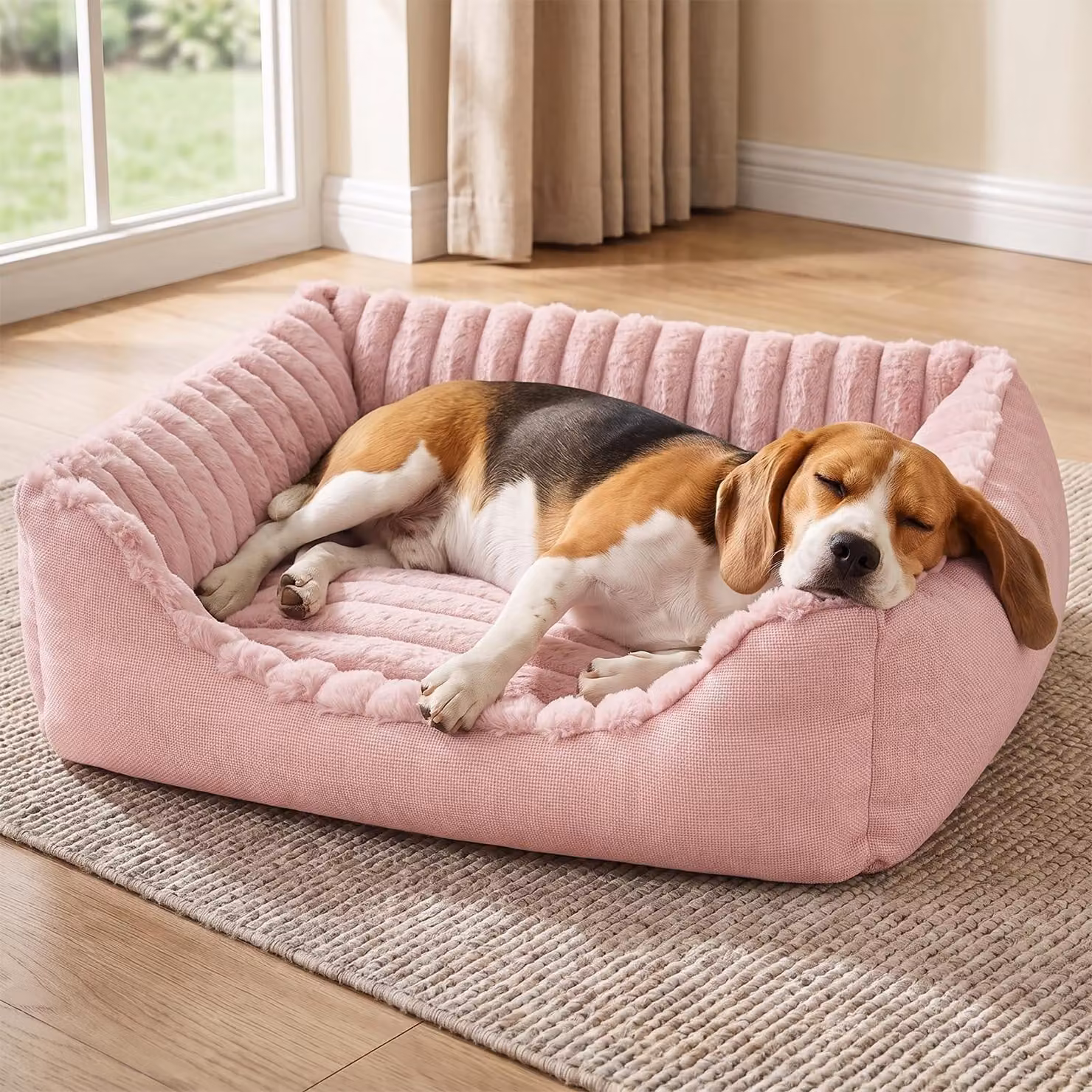 Cuccia per cani con base antiscivolo e rivestimento lavabile, ideale per cani di piccola taglia