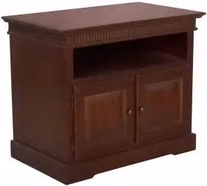Mobile Porta tv massiccio mod arcadia noce scuro arte povera