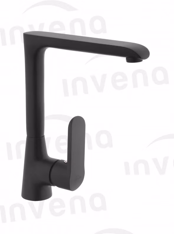 Miscelatore per lavello, miscelatore per lavello, alto, 26,1 cm, nero, SIROS, miscelatore per lavello