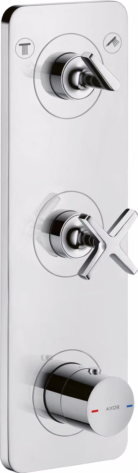 hansgrohe AXOR Citterio E module thermostat encastré 38 x 12 pour 2 consommateurs, 36703000, 36703000