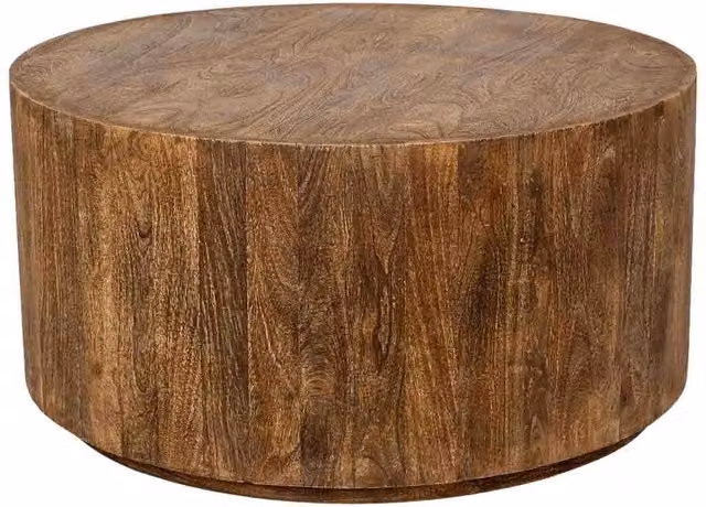 Tavolino da caffè in legno marrone 95x95x48h cm