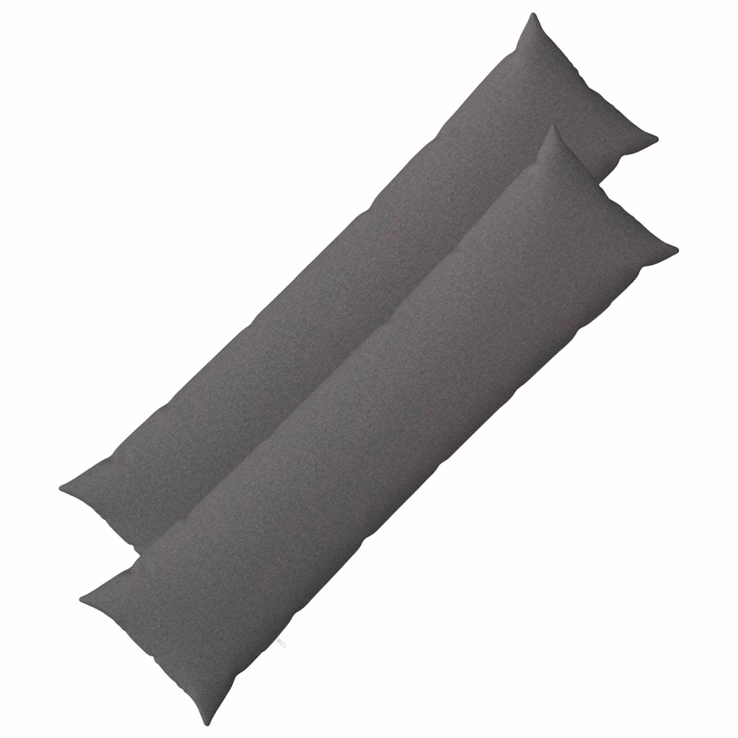 vidaXL Cuscino con cuscino HEERLEN 2 pz Grigio Chiaro Tessuto