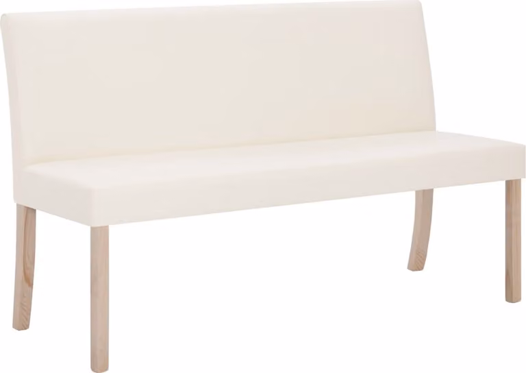 Panca 139,5 cm Crema in Pelle finta