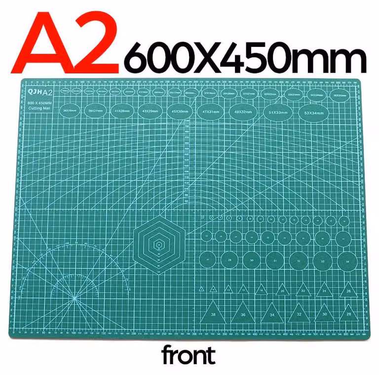 Tappetino da taglio - Tappetino da taglio in PVC - 60 x 45 cm - Autorigenerante - Resistente - Ideale per il fai da te, la cucitura e l'artigianato