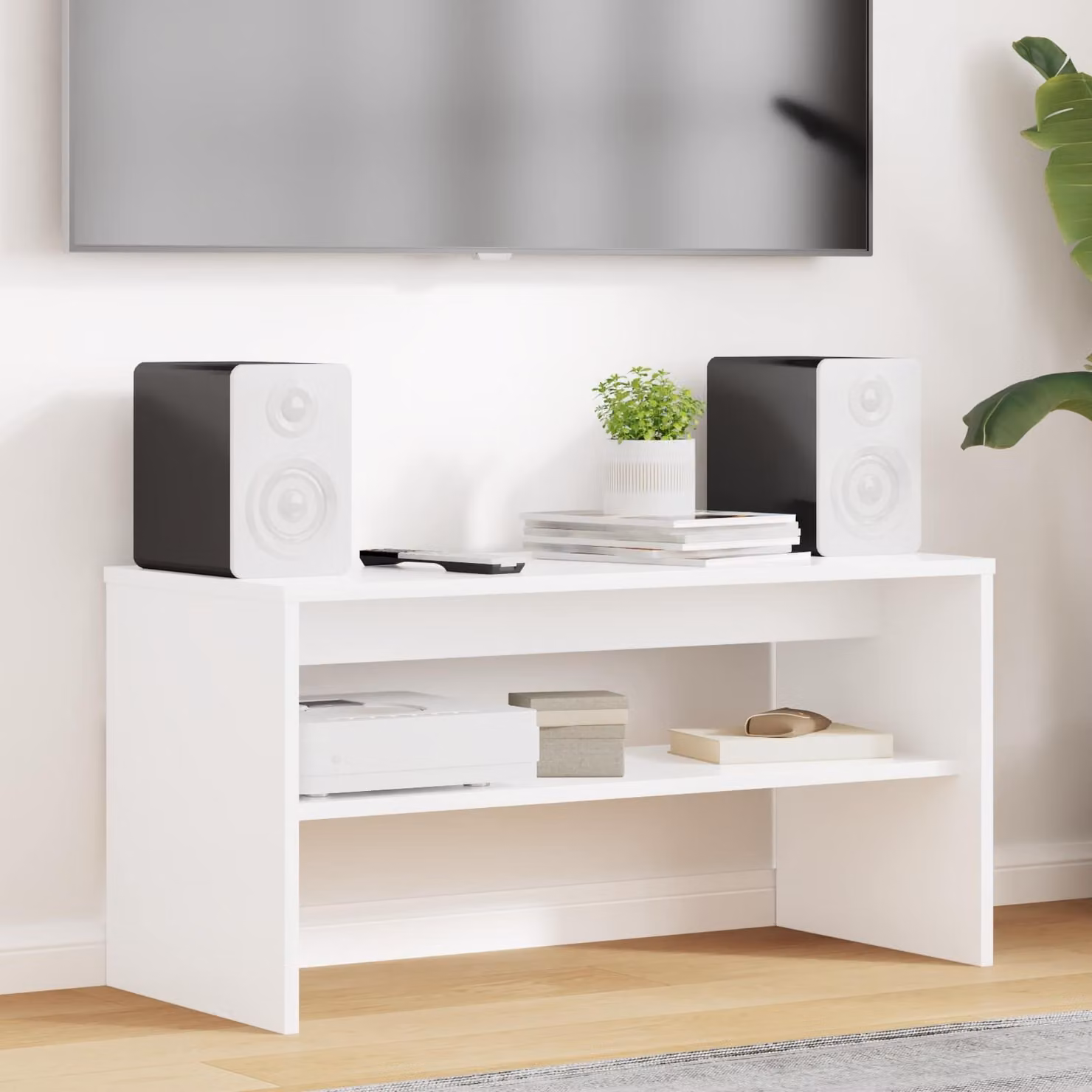 Mobile TV vidaXL Bianco, L 80 cm x P 35 cm x H 40 cm