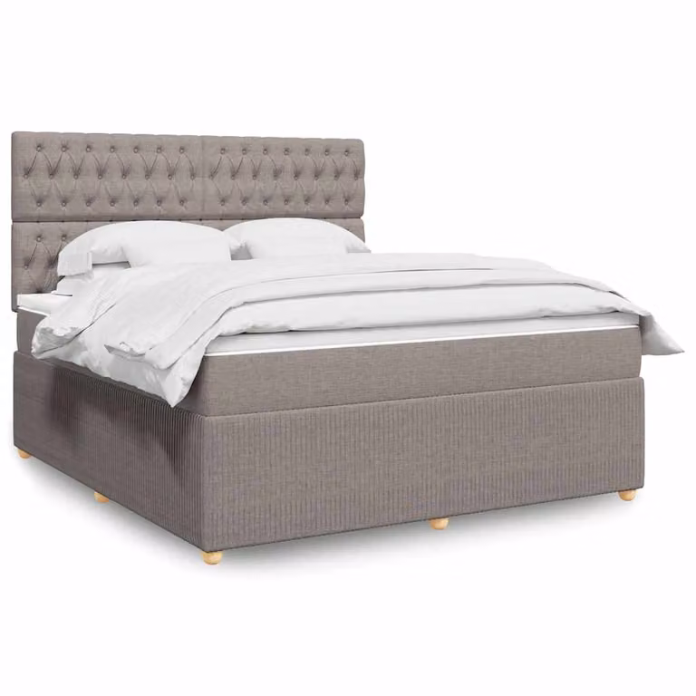 vidaXL Giroletto a Molle con Materasso Ibrido in Tessuto, L/P: 180 x 200 cm