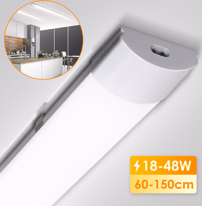 Jopassy LED luce antiumidità officina plafoniera bianco neutro cantina 150 cm