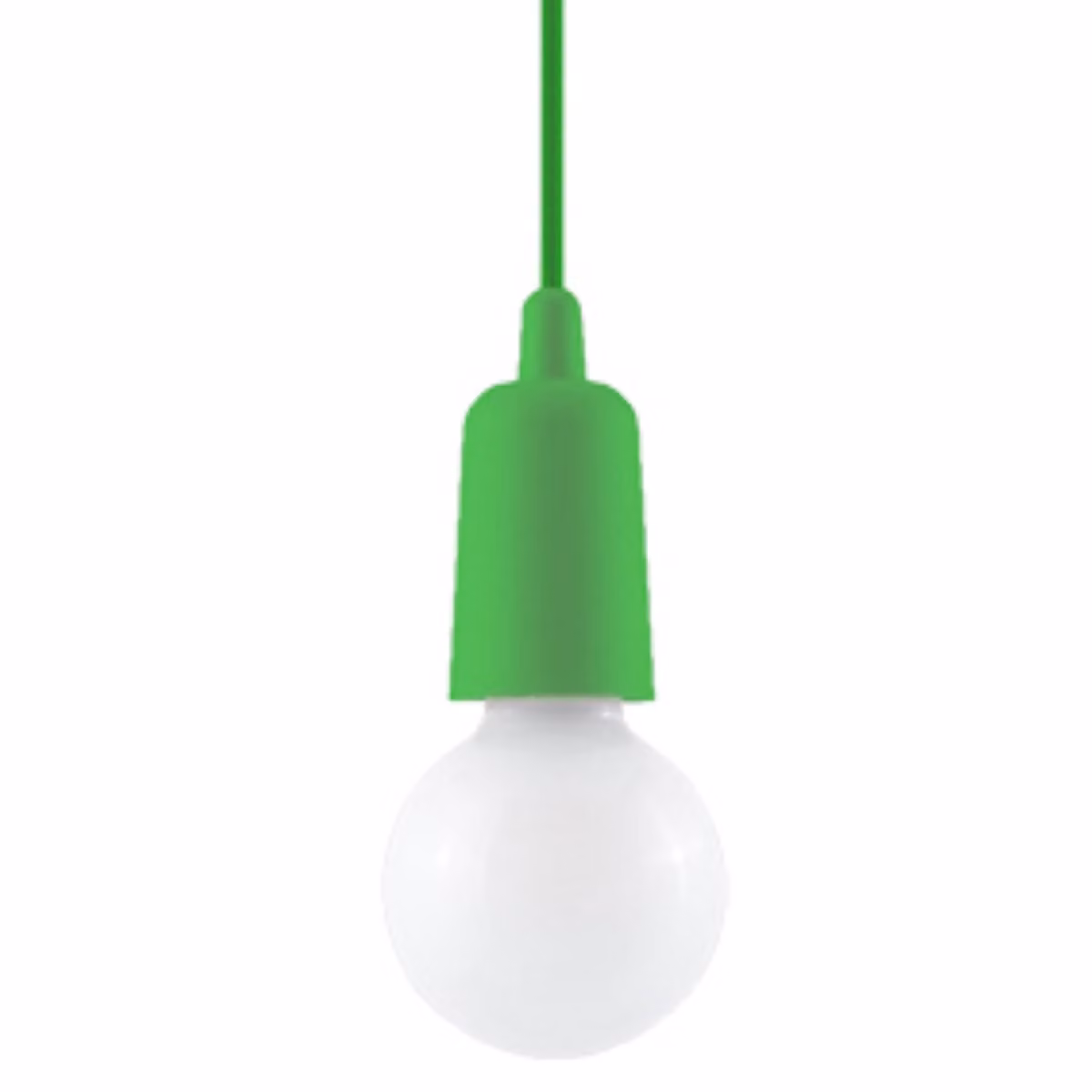 Lampada a sospensione MATERO verde 1xE27x60W in plastica, dimensioni: 100x10x10 cm, IP20, Pure Lume