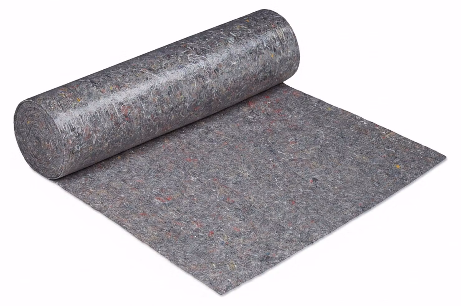 2 rotoli di telo protettivo per imbianchini, 1 m x 50 m ciascuno = 50 m², antiscivolo, idrorepellente, 270 g/m², per lavori di tinteggiatura e traslochi, grigio