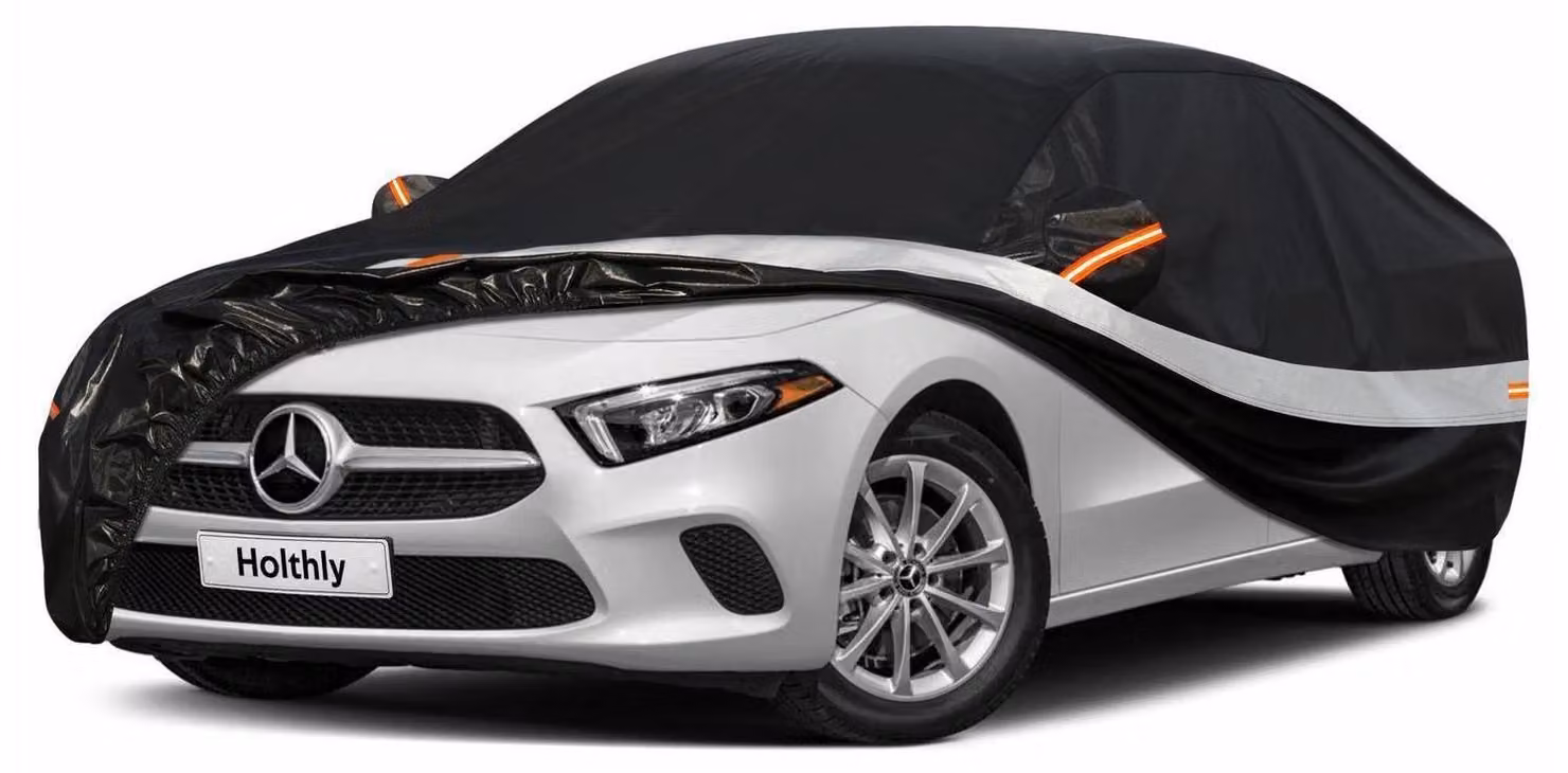 Copertura per auto, 10 strati, 100% impermeabile, per Mercedes CLA, BMW Serie 2, Audi A3 berlina, colore nero