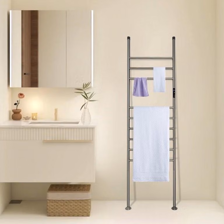 Asciugamani elettrico - Potenza: 150W - Dimensioni: 103x50x10 cm - Acciaio inossidabile - Impermeabile