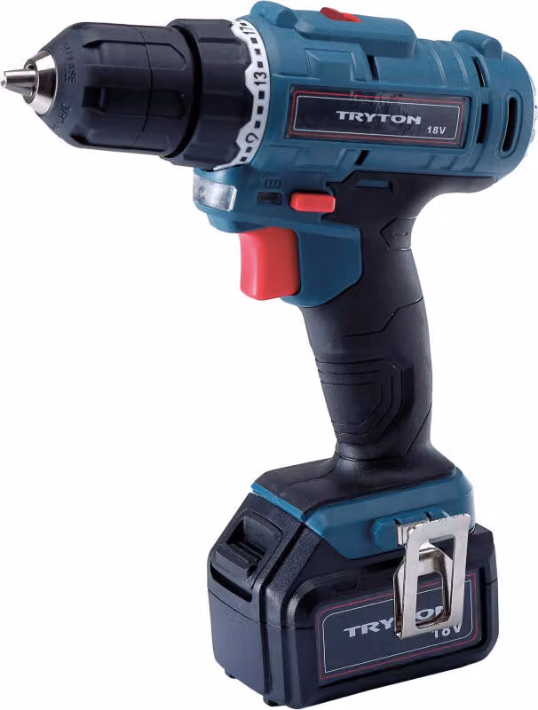 Avvitatore a batteria Tryton con 2 batterie ricaricabili 18V e valigetta di trasporto con BDA