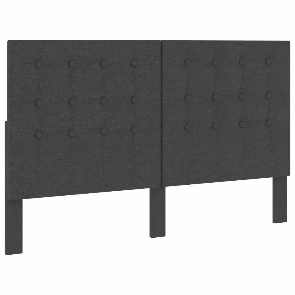 Testiera Letto Trapuntata vidaXL in Tessuto Grigio per Camera da Letto 180x200 cm – 2