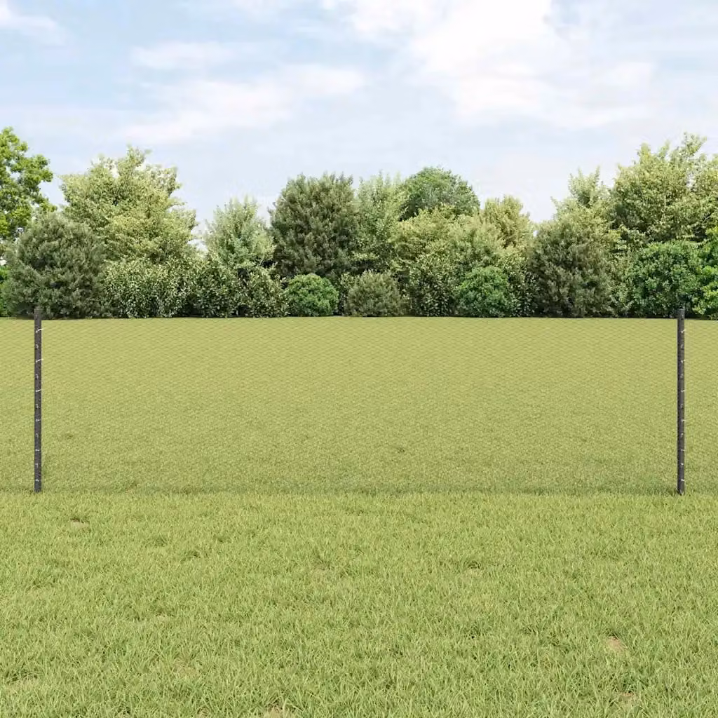 Recinzione da giardino DESIGN IN in acciaio e PVC con rivestimento a polvere, colore grigio – 2