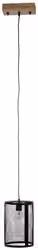 Lampada a sospensione Bizzotto JENIFA in metallo nero con 1 luce E27 da 40 W, L/P/H: 20 x 20 x 170 cm