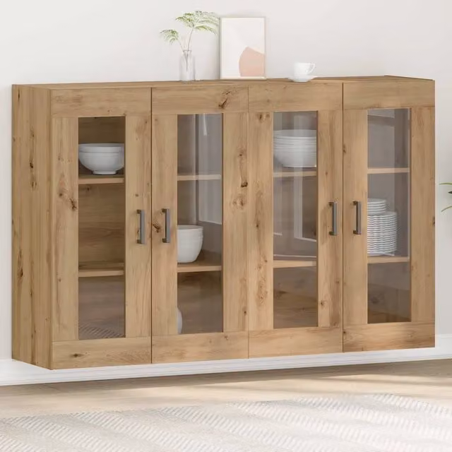 Armadi da Parete 2 pz Rovere artigianale 69,5 x 34 x 90 cm 3334315