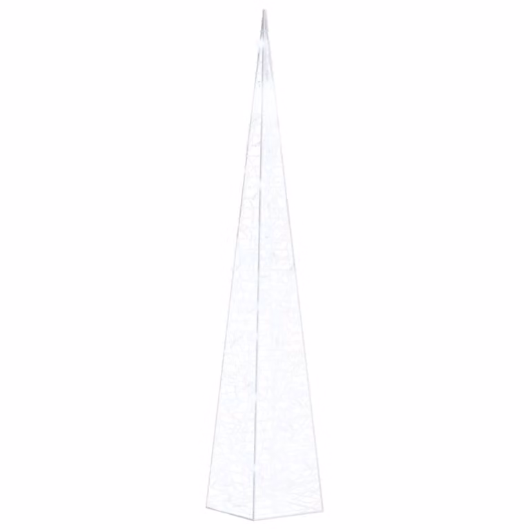 Cono di Luce LED Acrilico Decorativo Bianco Freddo 90 cm