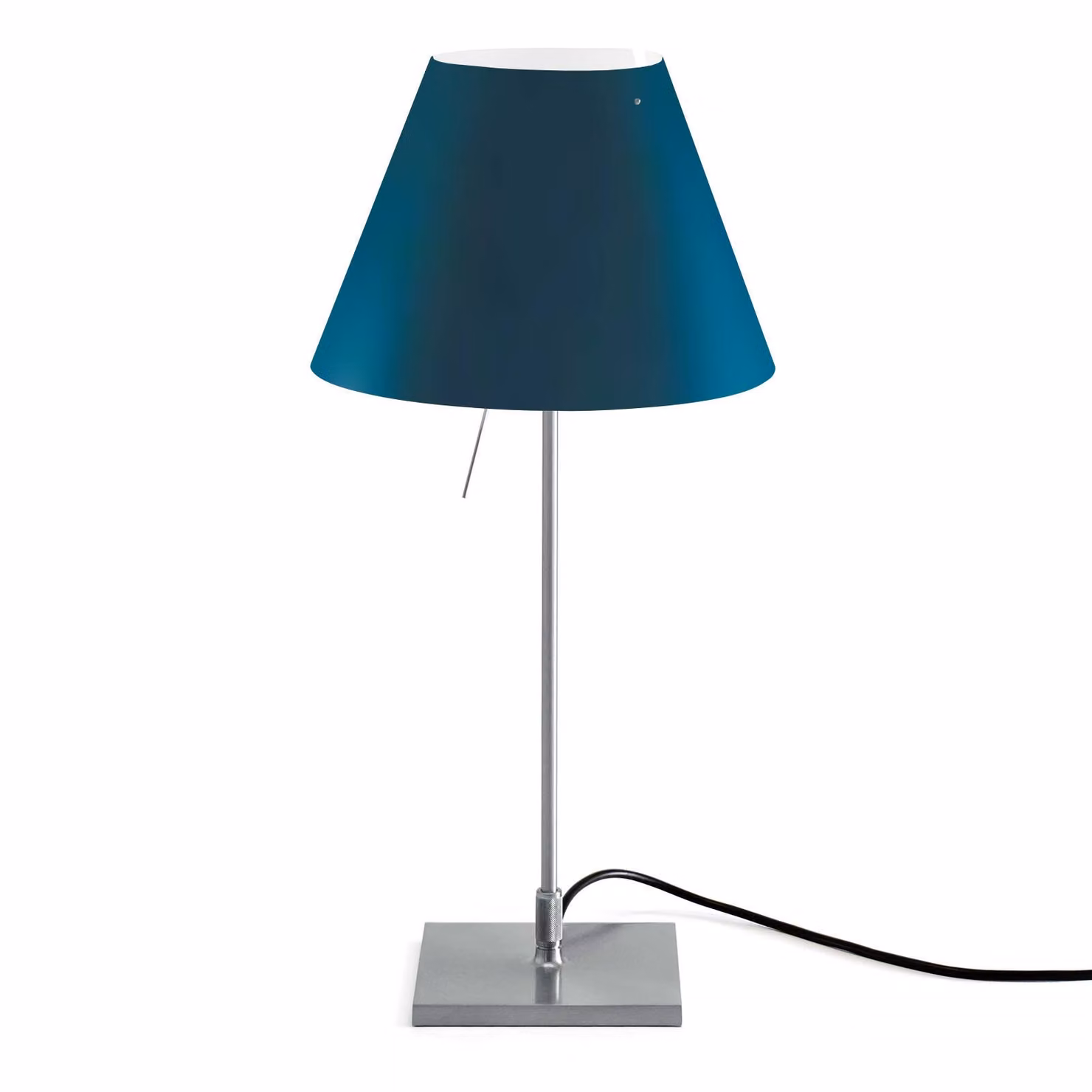 Luceplan Lampada da tavolo Costanzina, Blu, Soggiorno / Sala da pranzo, Alluminio, Design, Lampada da tavolo