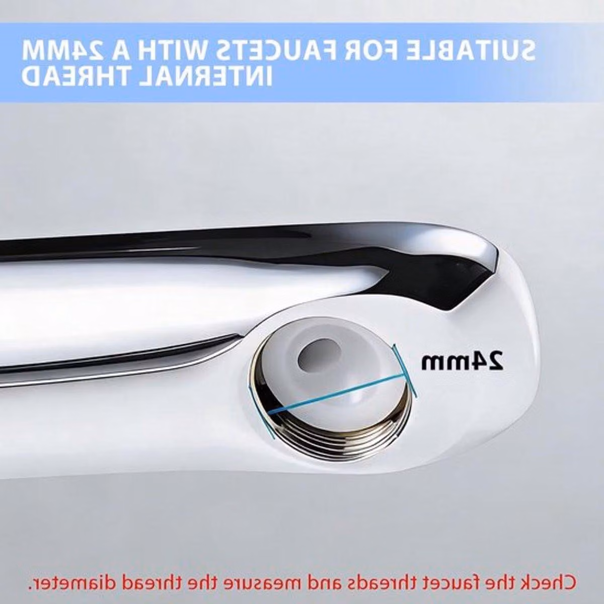 Set di 4 rubinetti a risparmio idrico, con tappi filtranti da 24 mm e guarnizioni, adatti per cucina e bagno