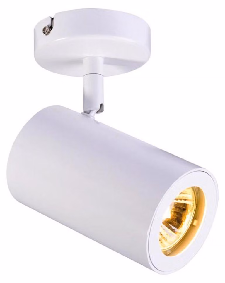 Faretto da parete e soffitto Enola B a 1 luce bianco GU10